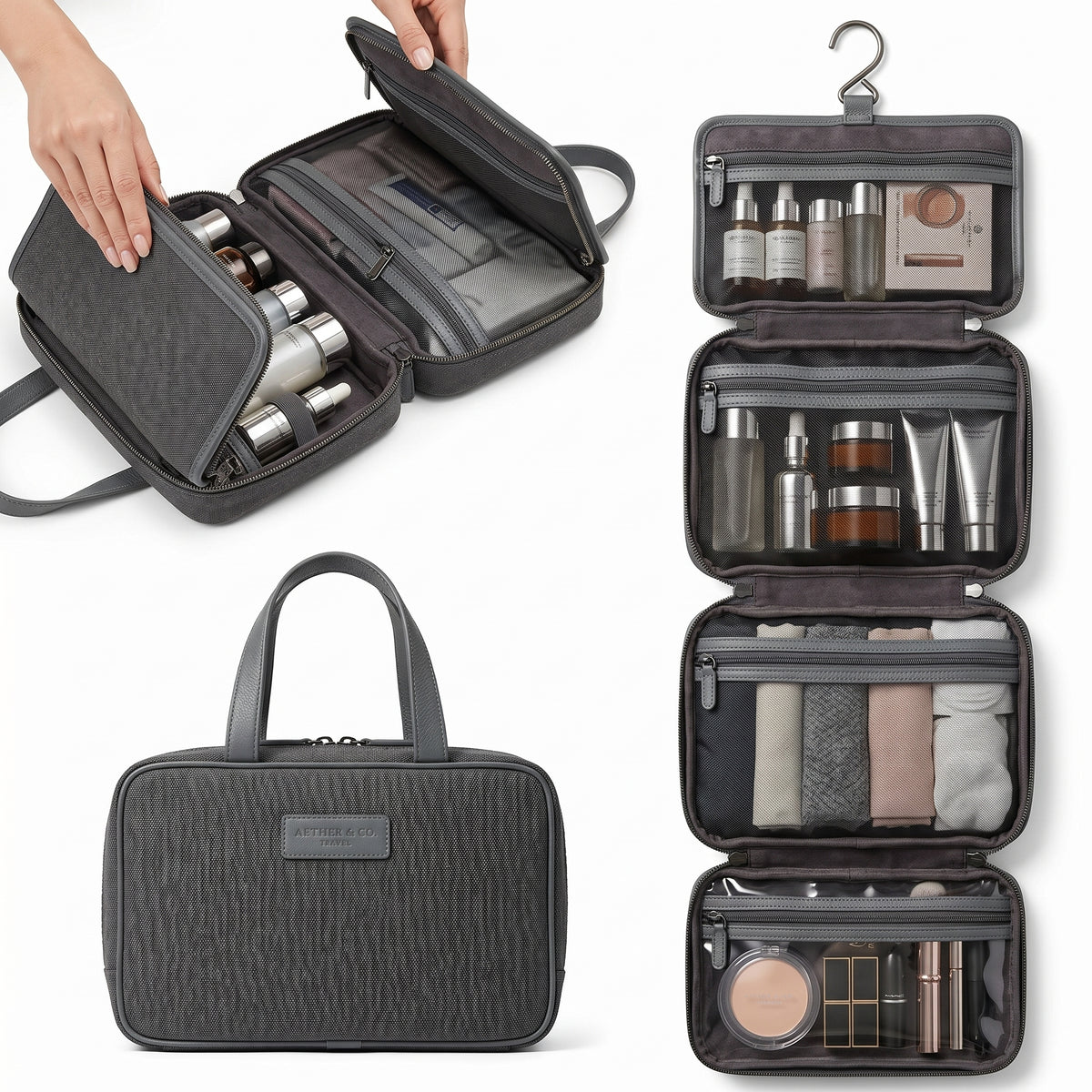 4 Layer Toiletry Bag